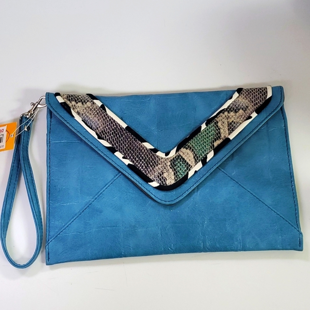 Color and Color Blue Clutch